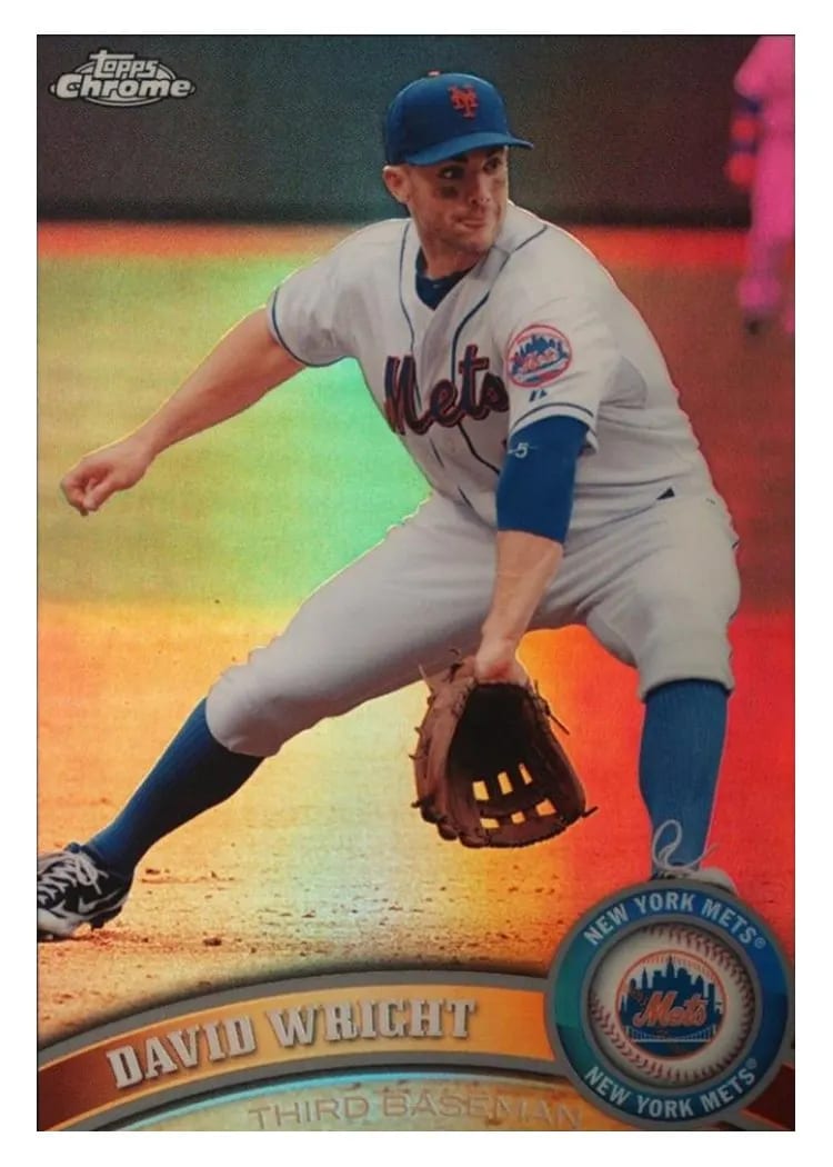 2011 Topps Chrome David Wright #5 card