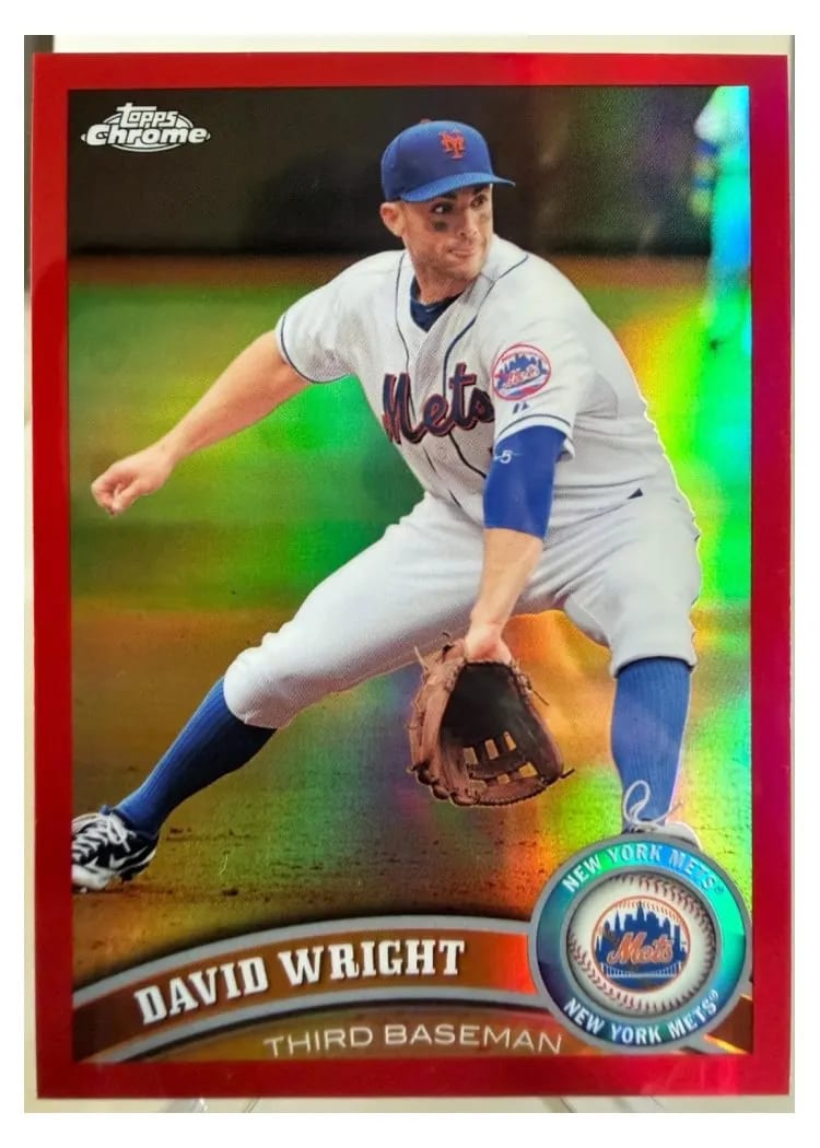 2011 Topps Chrome David Wright #5 card