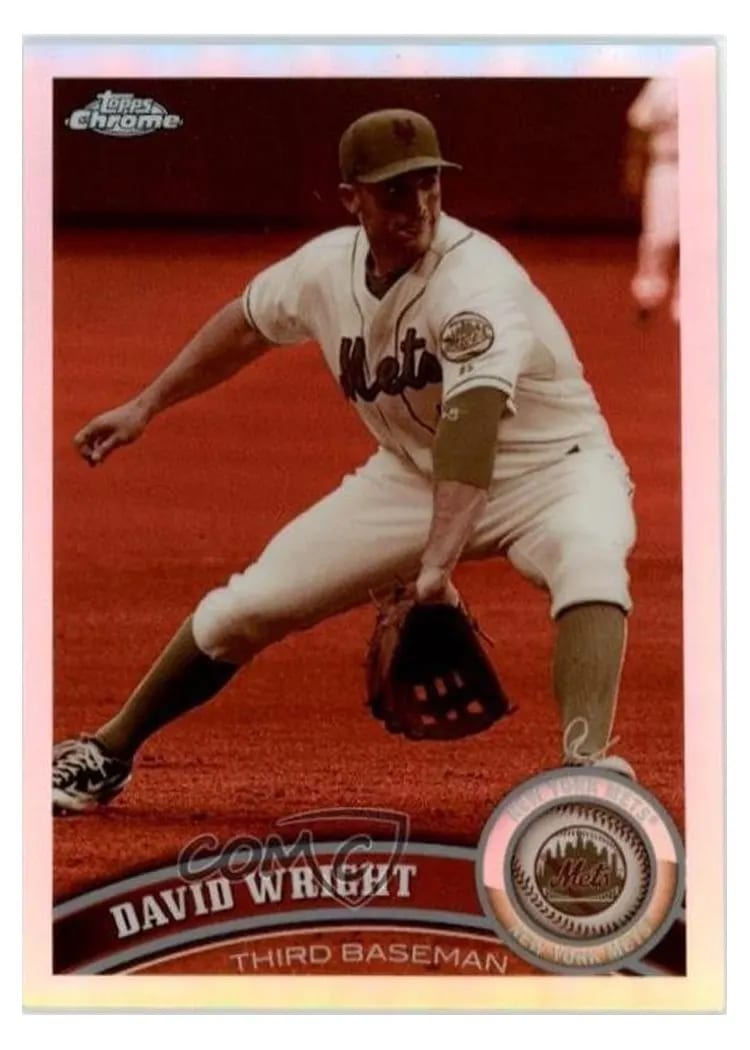 2011 Topps Chrome David Wright #5 card