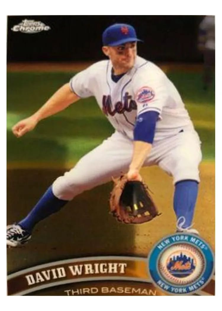 2011 Topps Chrome David Wright #5 card