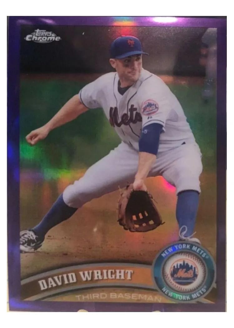 2011 Topps Chrome David Wright #5 card