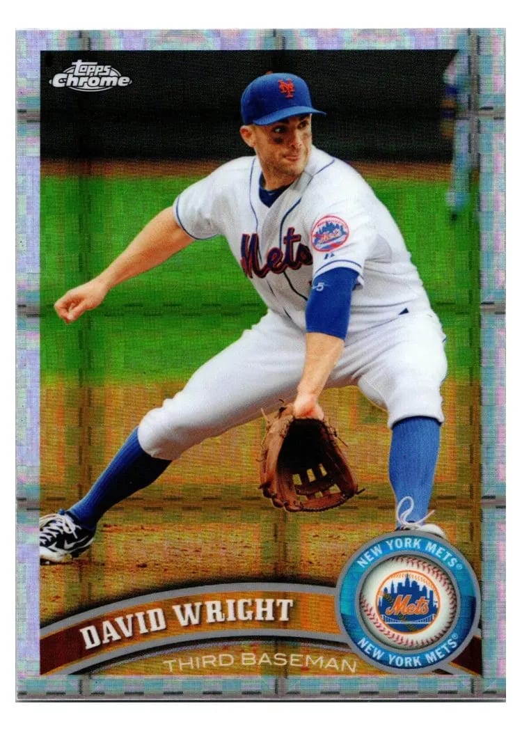 2011 Topps Chrome David Wright #5 card