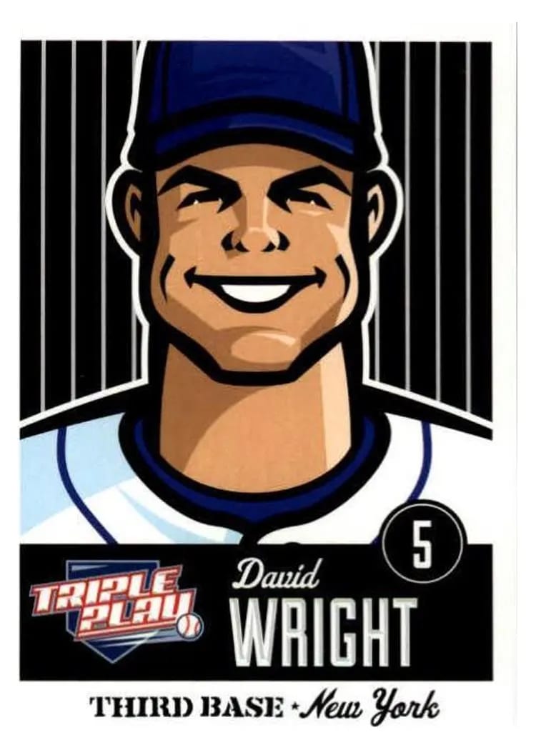 2012 Panini Triple Play David Wright #52 card