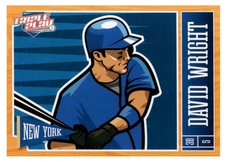 2013 Panini Triple Play David Wright #53 card