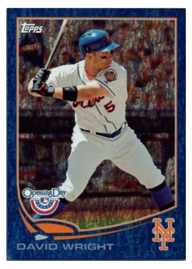 2013 Topps Opening Day David Wright Blue #6 card