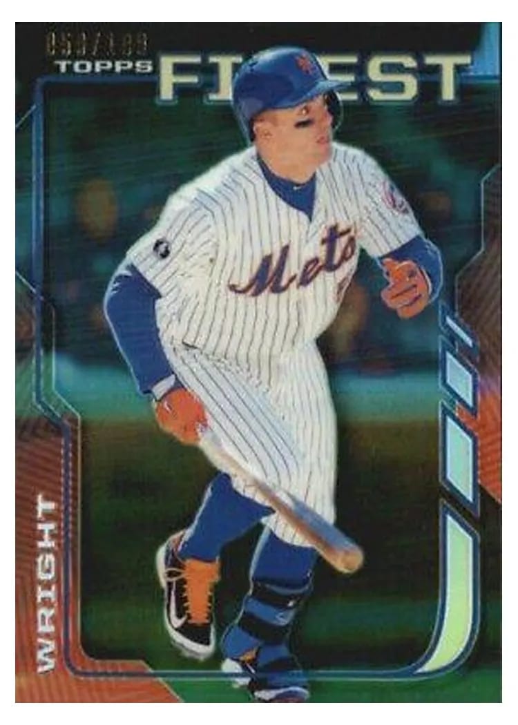 2014 Finest David Wright #27 card