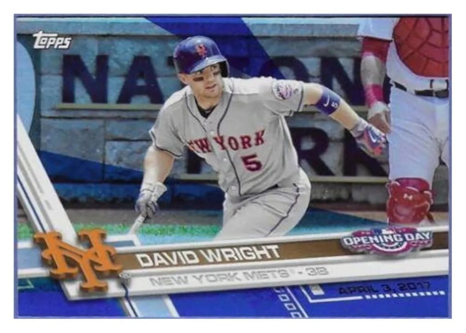 2017 Topps Opening Day Base Set David Wright #38 card
