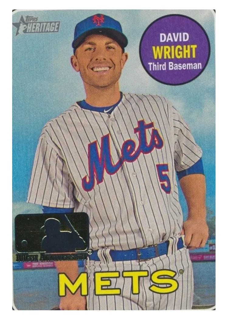 2018 Topps Heritage Base Set David Wright #42 card