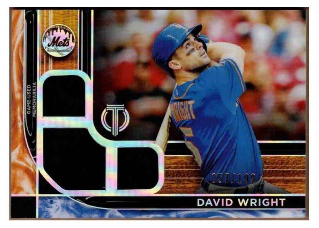 2022 Topps Tribute Triple Relics David Wright #TTR-DW card