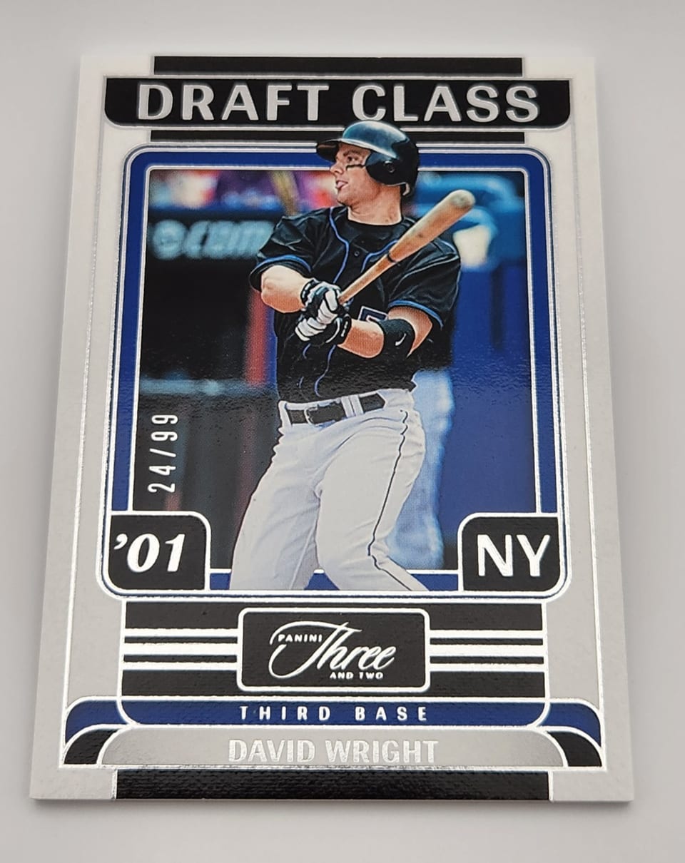 2024 Panini Three and Two Draft Class David Wright #4 card