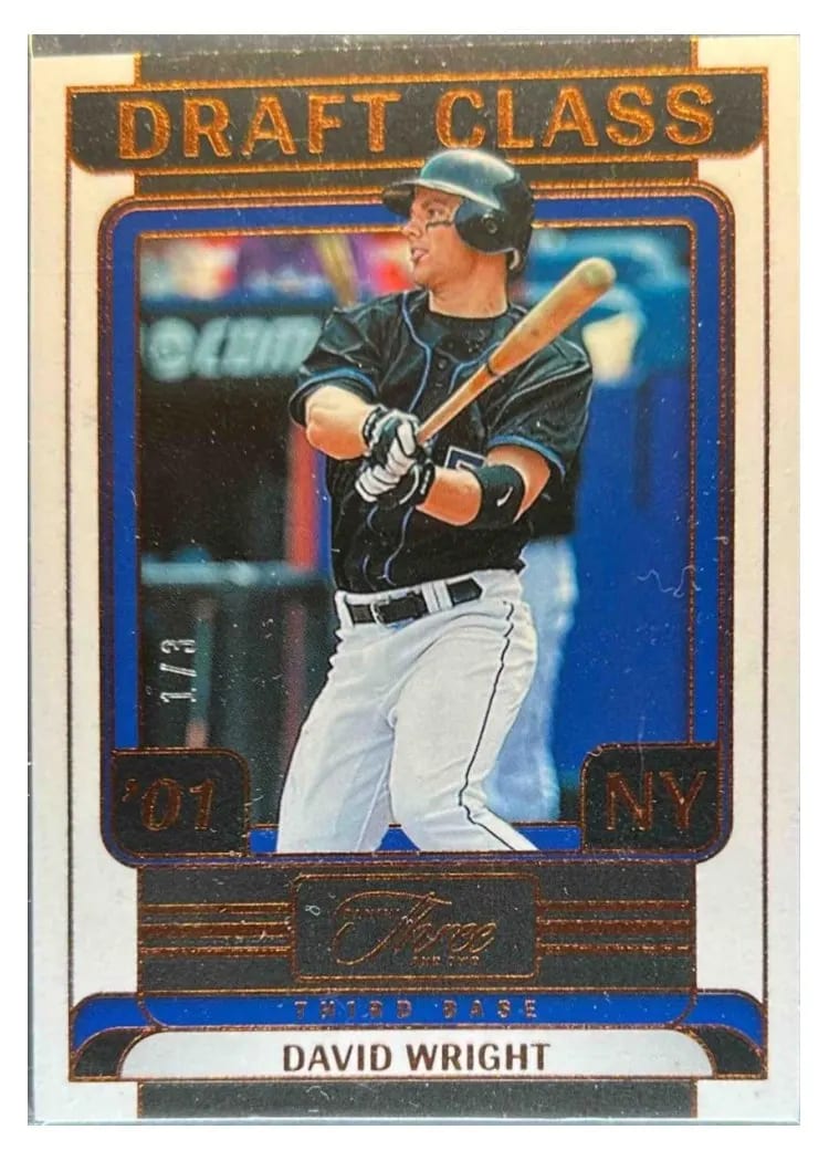 2024 Panini Three and Two Draft Class David Wright #4 card