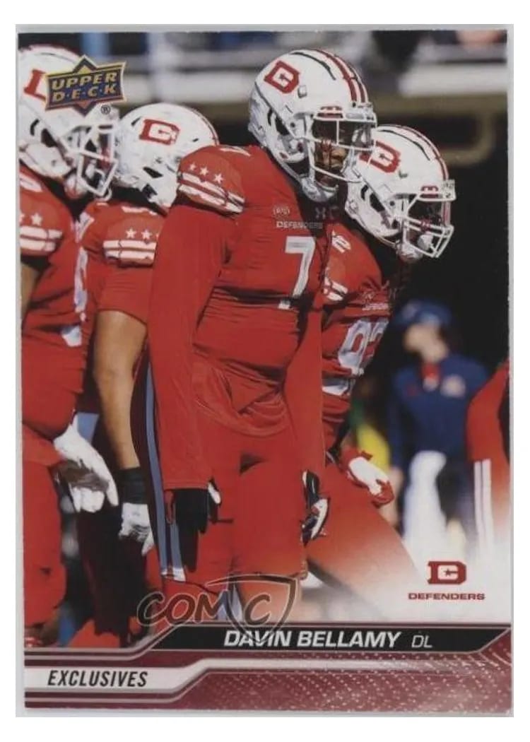 2024 Upper Deck UFL Davin Bellamy #11 card