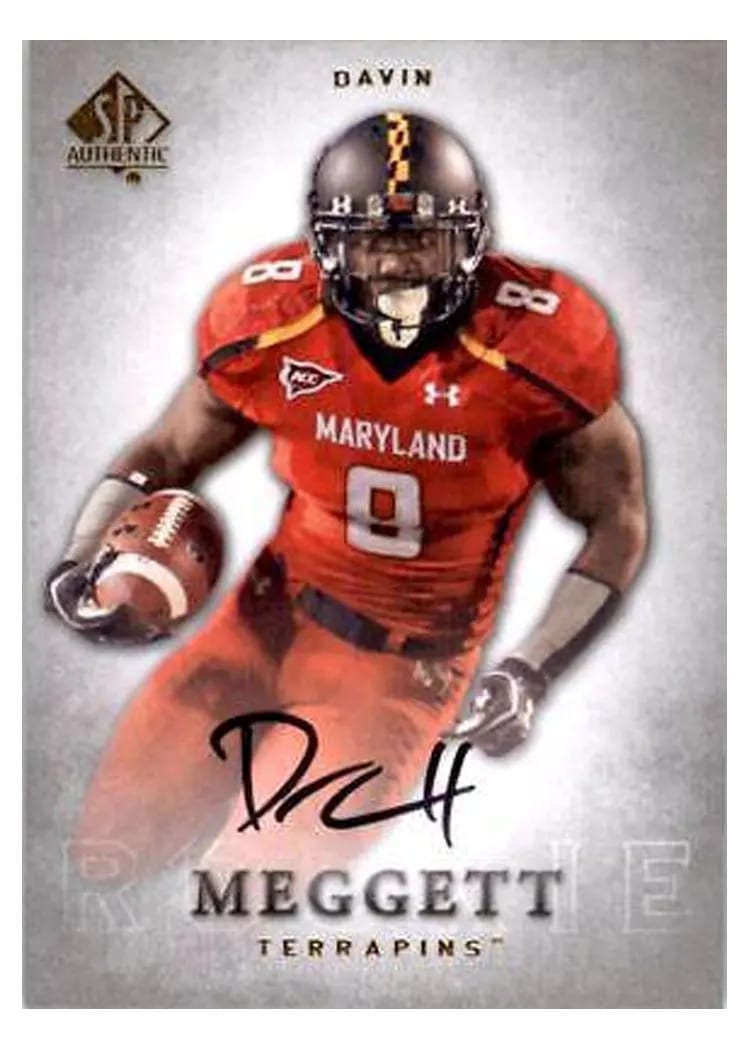 2012 SP Authentic Davin Meggett Autograph #128 card