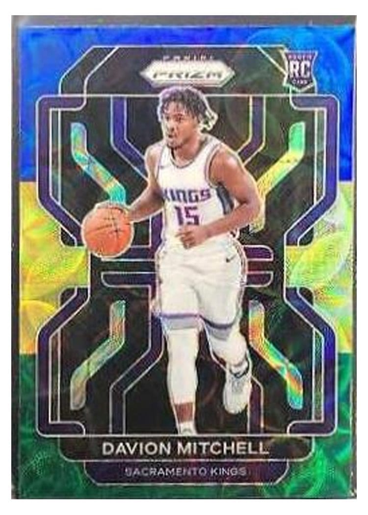 2021-22 Panini Prizm Base Set Davion Mitchell #312 card