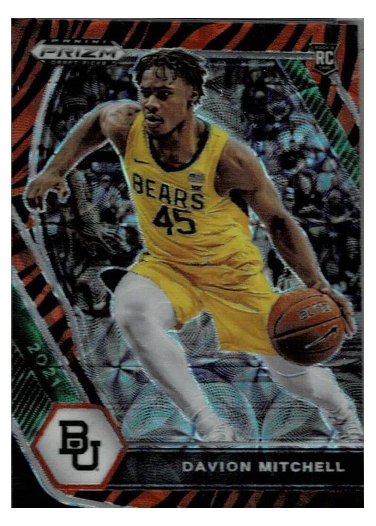 2021-22 Panini Prizm Base Set Davion Mitchell #312 card