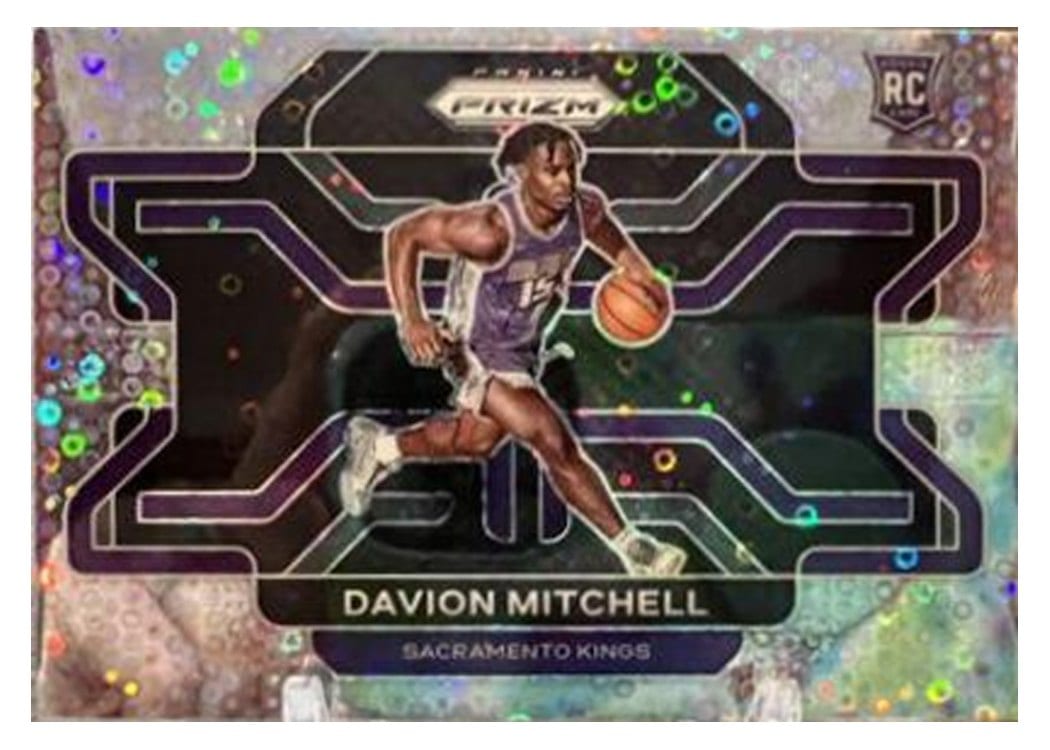 2021-22 Panini Prizm Base Set Davion Mitchell Fast Break Prizm #312 card