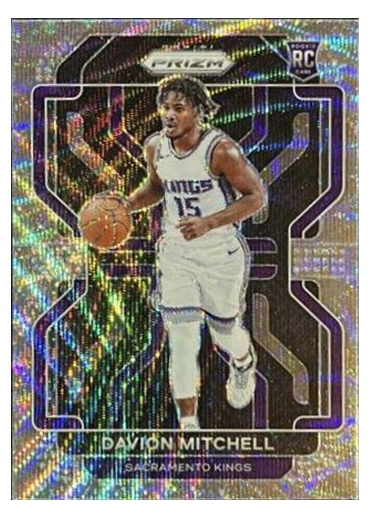 2021-22 Panini Prizm Base Set Davion Mitchell #312 card