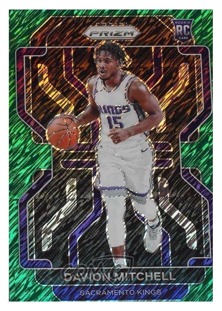 2021-22 Panini Prizm Base Set Davion Mitchell #312 card