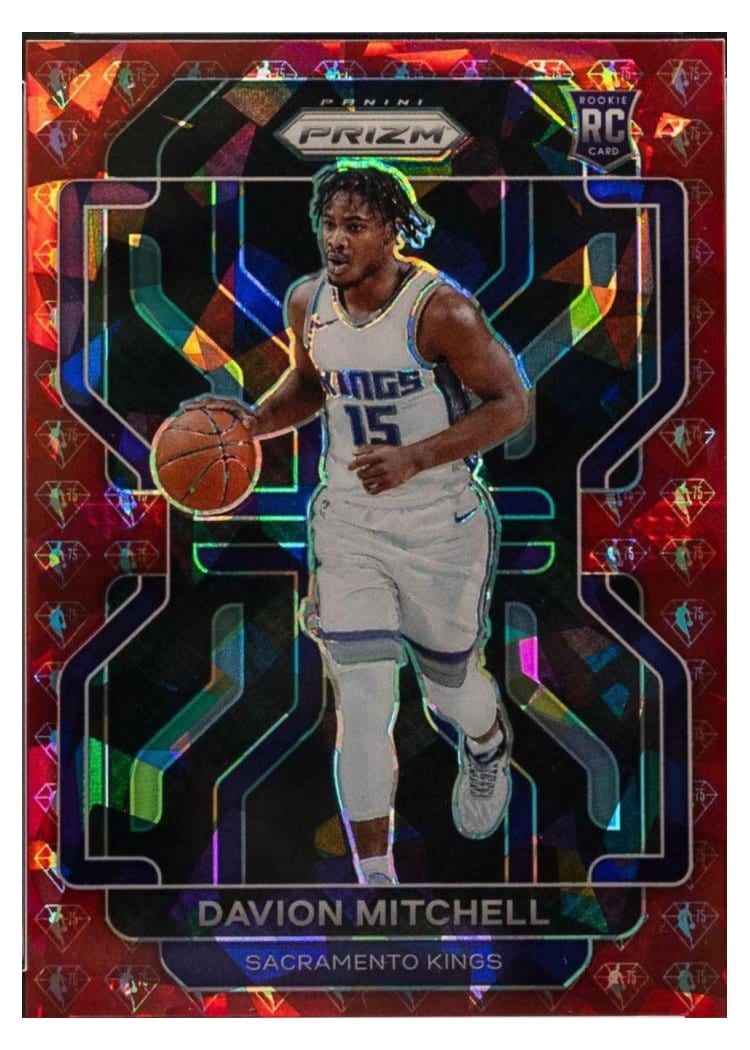2021-22 Panini Prizm Base Set Davion Mitchell #312 card