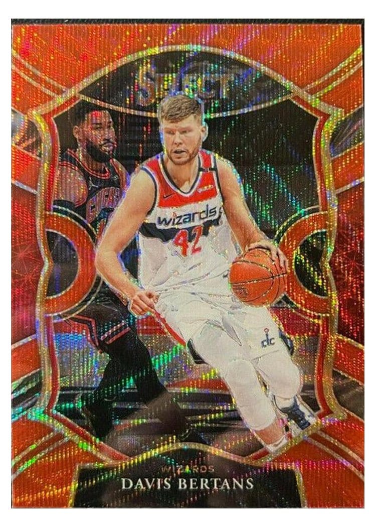 2020-21 Panini Select Base Set Davis Bertans #28 card