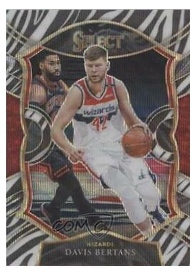 2020-21 Panini Select Base Set Davis Bertans #28 card