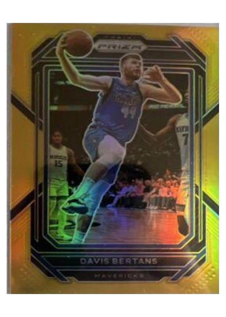2022-23 Panini Prizm Base Set Davis Bertans Gold Prizm #189 card