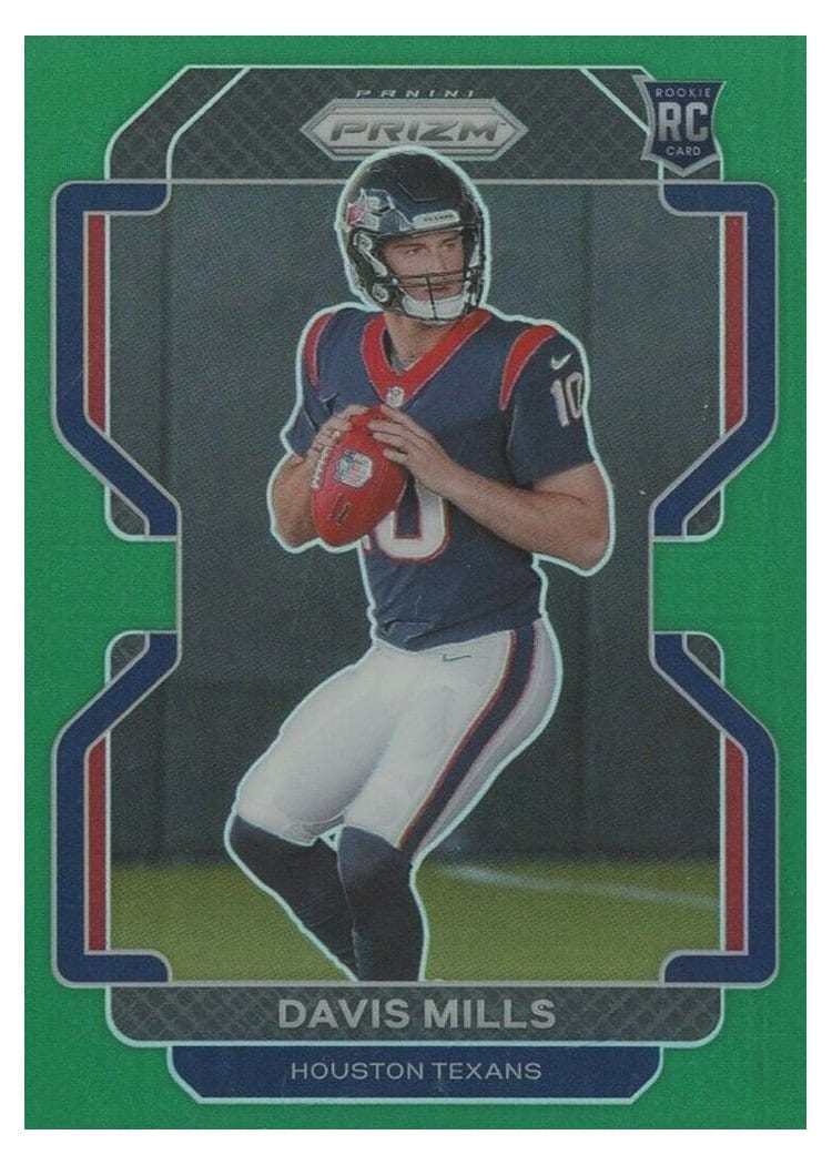 2021 Panini Prizm Base Set Davis Mills #352 card