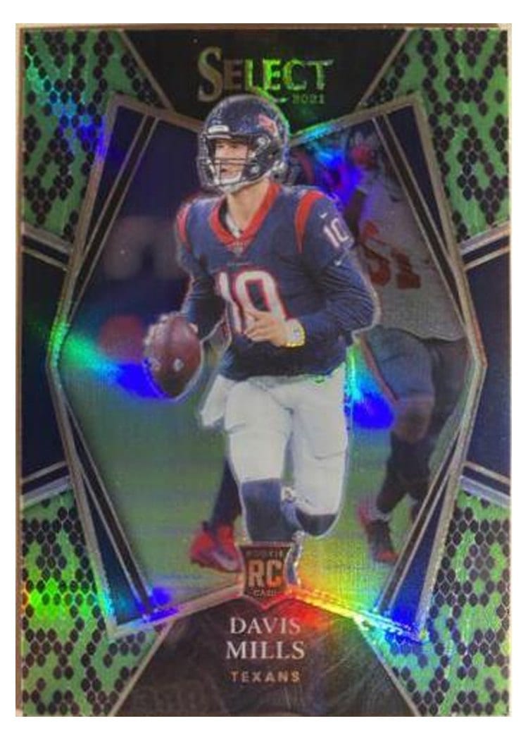 2021 Panini Select Base Set Davis Mills #165 card