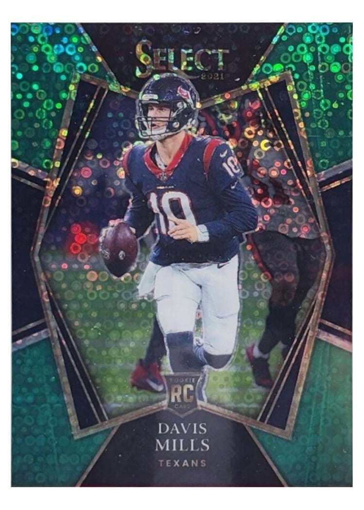 2021 Panini Select Base Set Davis Mills #165 card