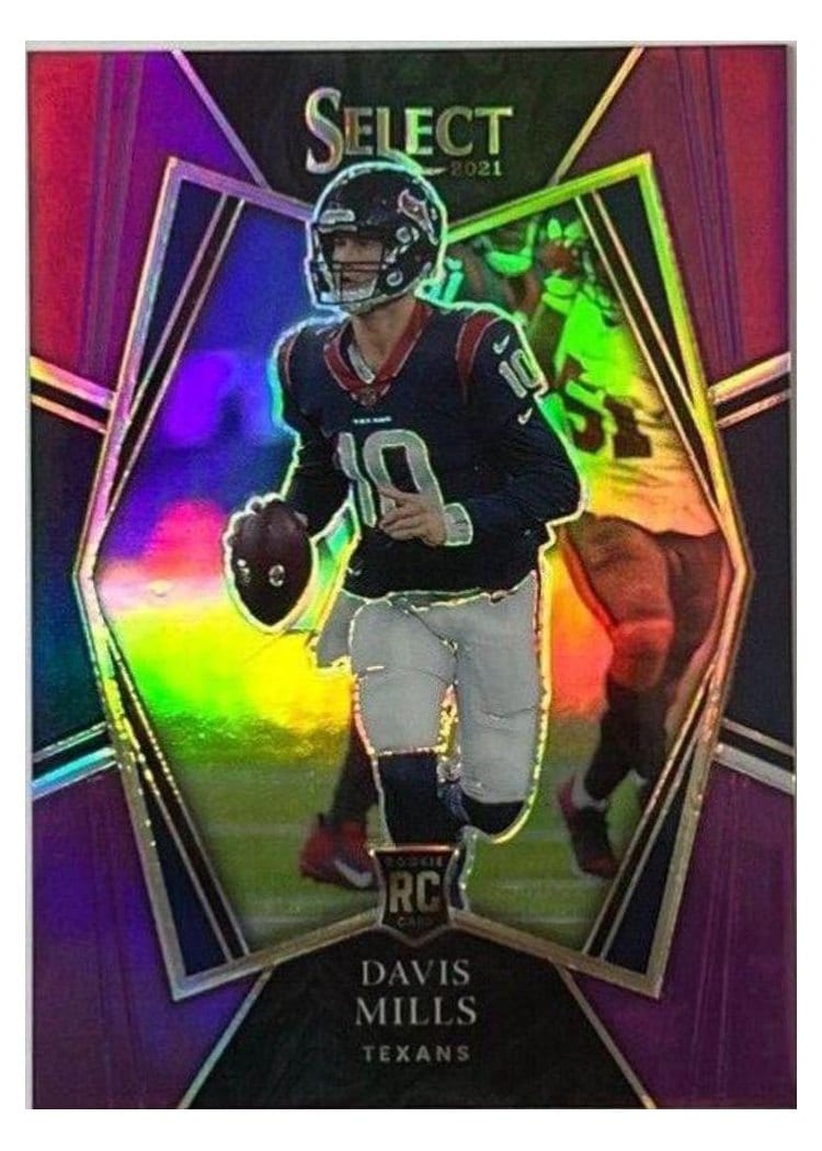 2021 Panini Select Base Set Davis Mills #165 card