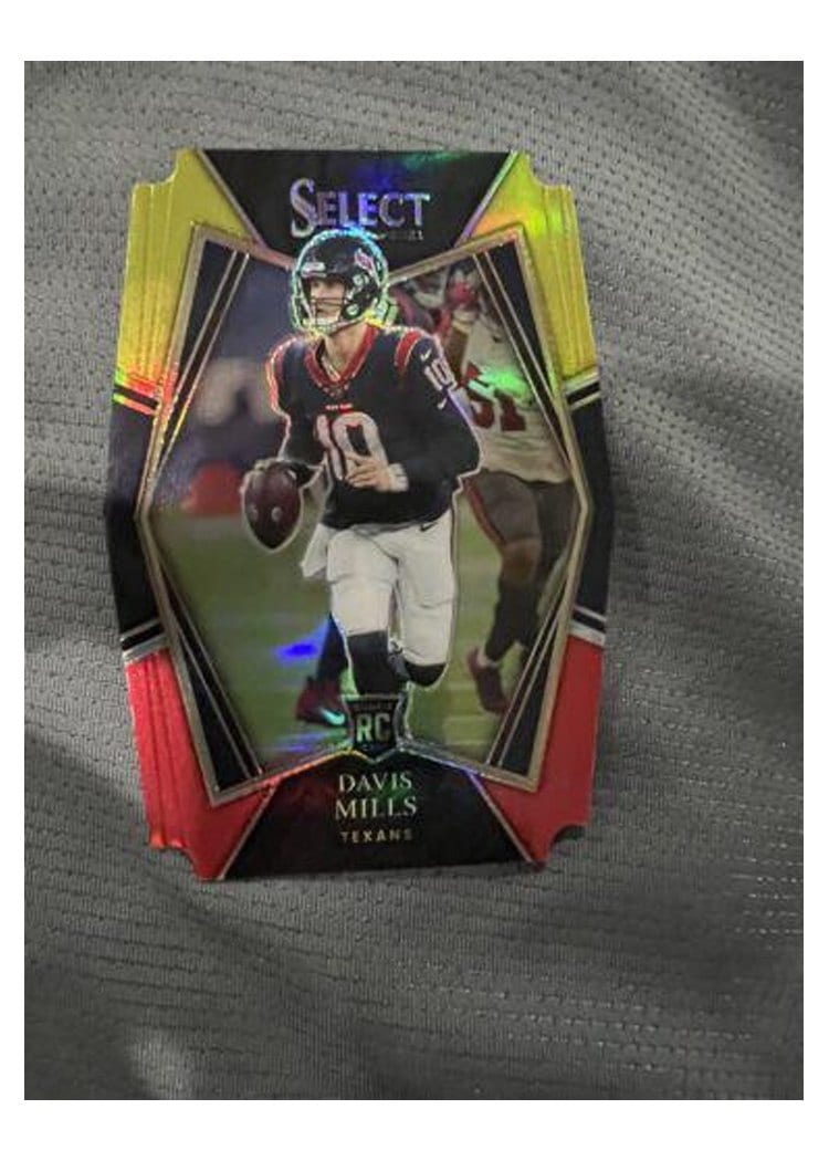 2021 Panini Select Base Set Davis Mills #165 card