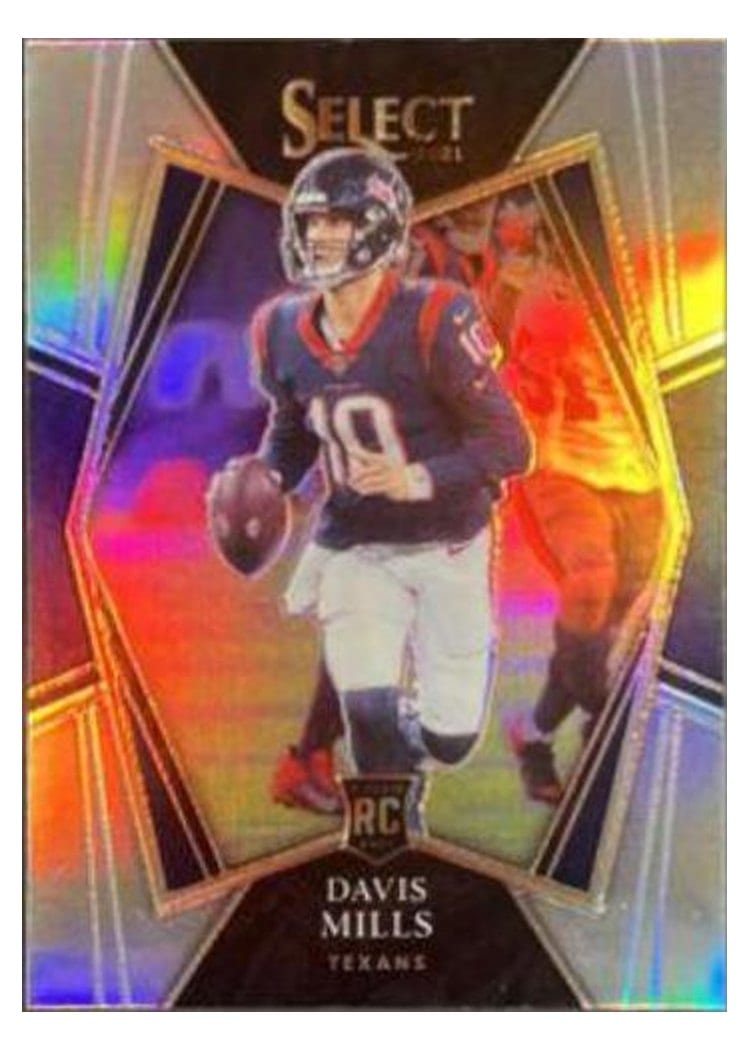 2021 Panini Select Base Set Davis Mills #165 card