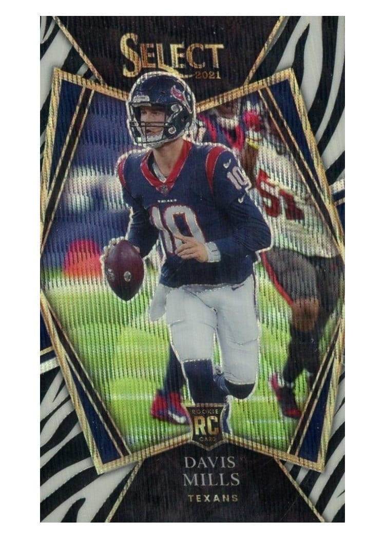 2021 Panini Select Base Set Davis Mills #165 card