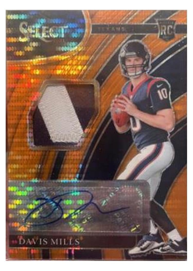 2021 Panini Select Base Set Davis Mills #365 card