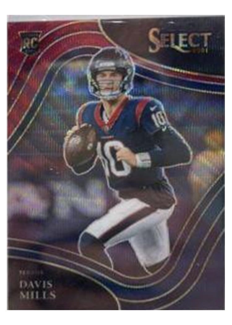 2021 Panini Select Base Set Davis Mills Tri Color #365 card