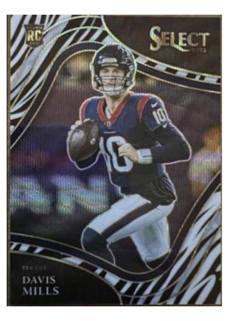 2021 Panini Select Base Set Davis Mills #365 card