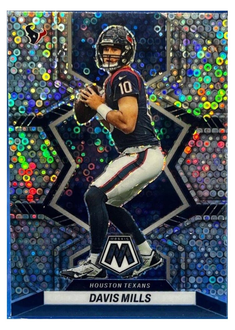 2022 Panini Mosaic Base Set Davis Mills #76 card