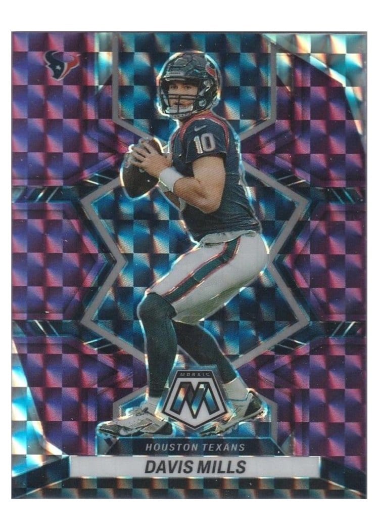 2022 Panini Mosaic Base Set Davis Mills #76 card