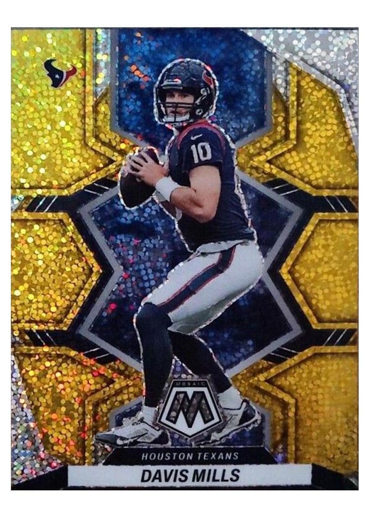 2022 Panini Mosaic Base Set Davis Mills #76 card
