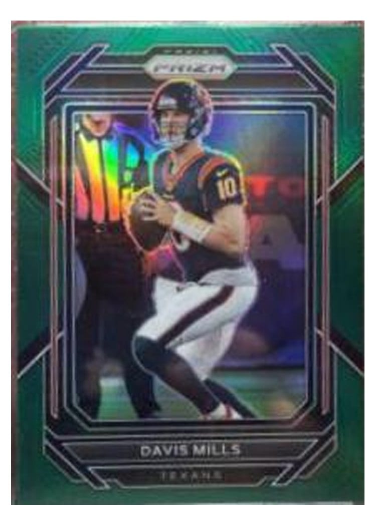 2022 Panini Prizm Base Set Davis Mills Green #113 card