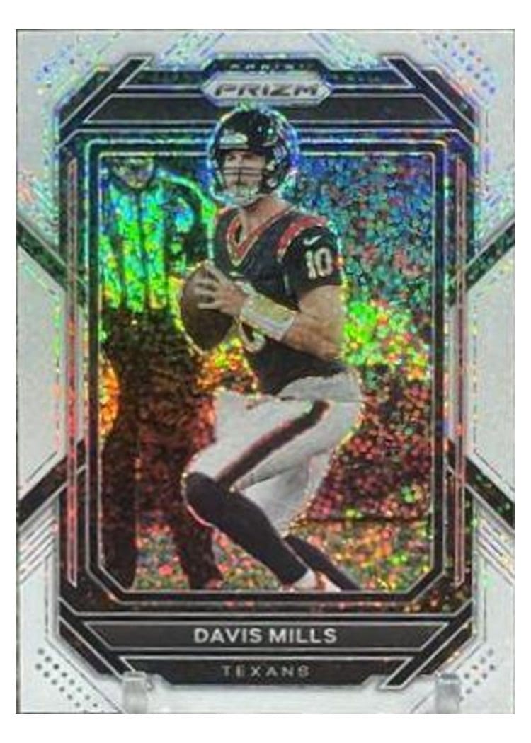 2022 Panini Prizm Base Set Davis Mills White Sparkle #113 card