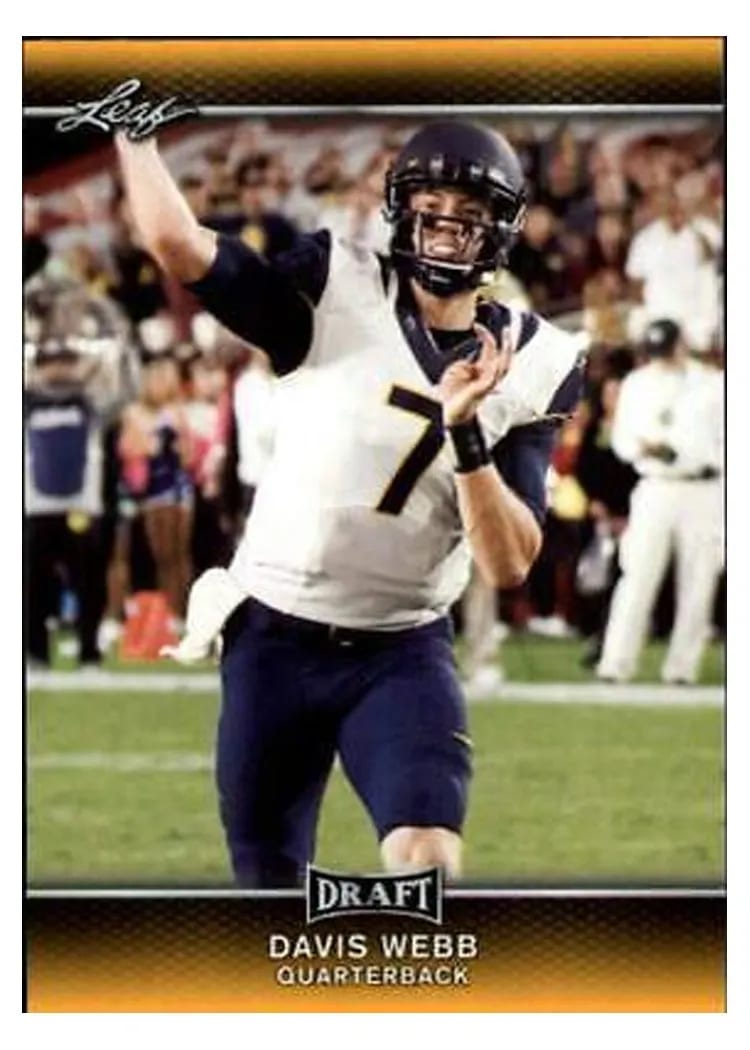 2017 Leaf Draft Davis Webb #22 card
