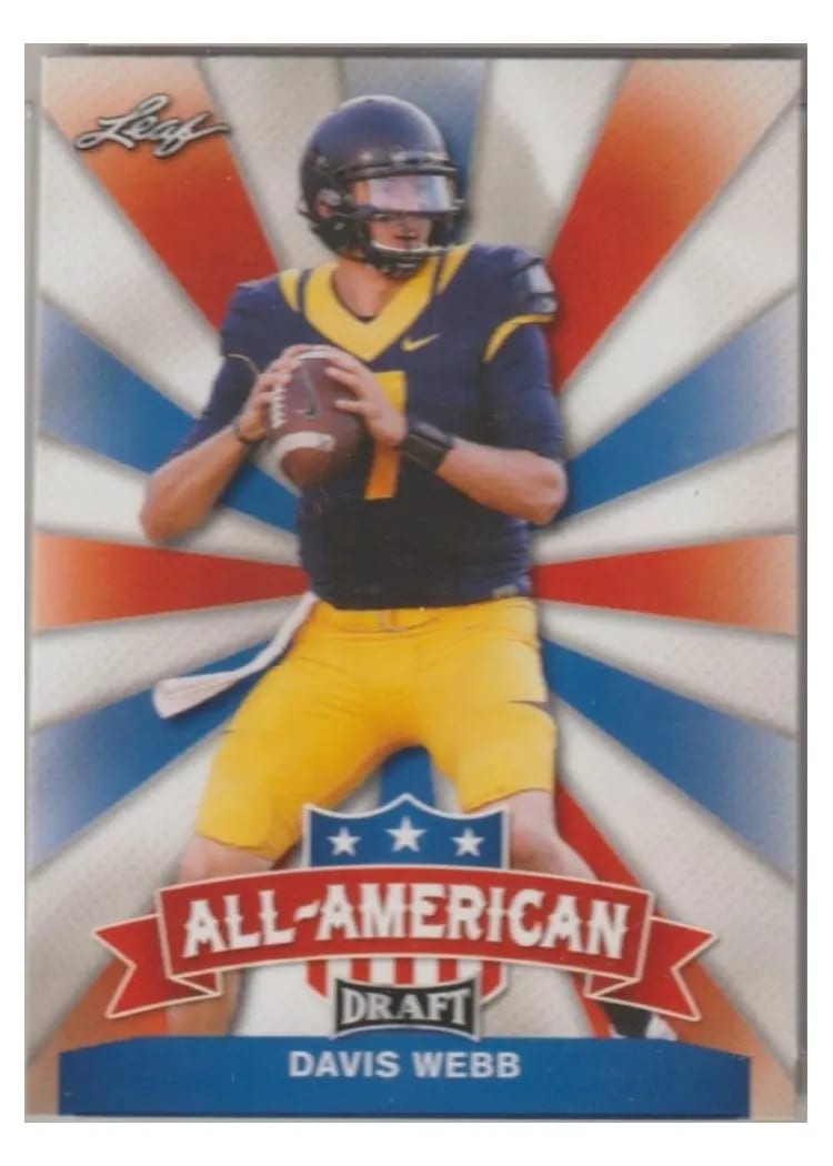 2017 Leaf Draft All American Davis Webb #AA-08 card