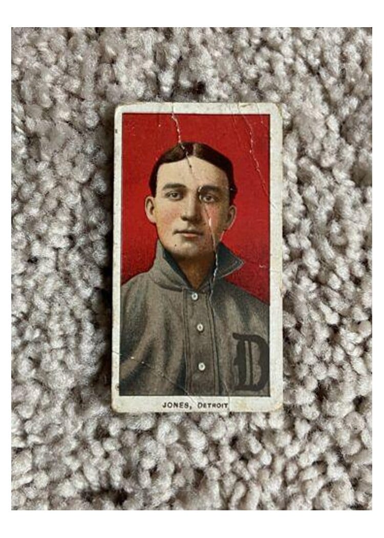 1909 T206 Polar Bear Davy Jones card