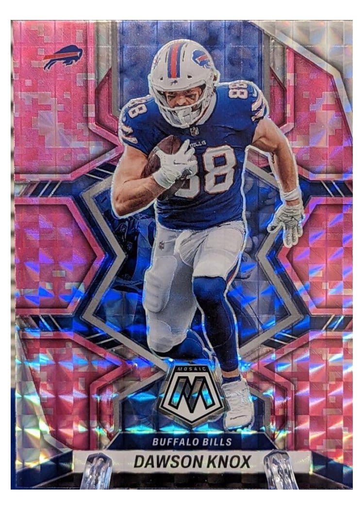 2022 Panini Mosaic Base Set Dawson Knox #23 card