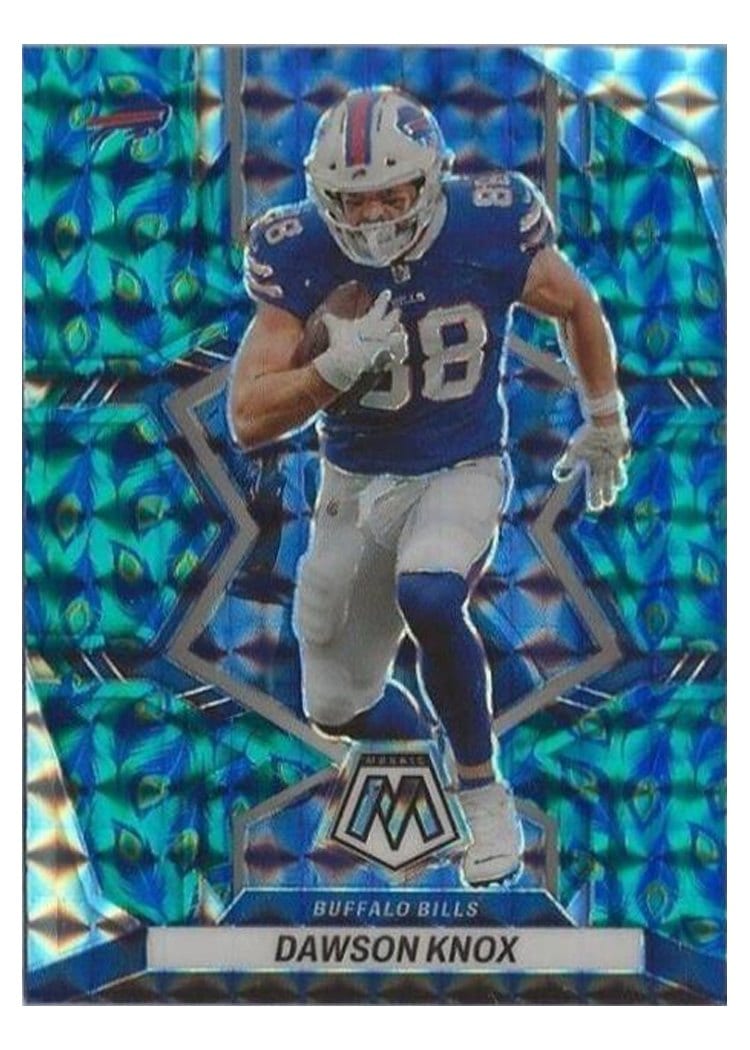 2022 Panini Mosaic Base Set Dawson Knox #23 card