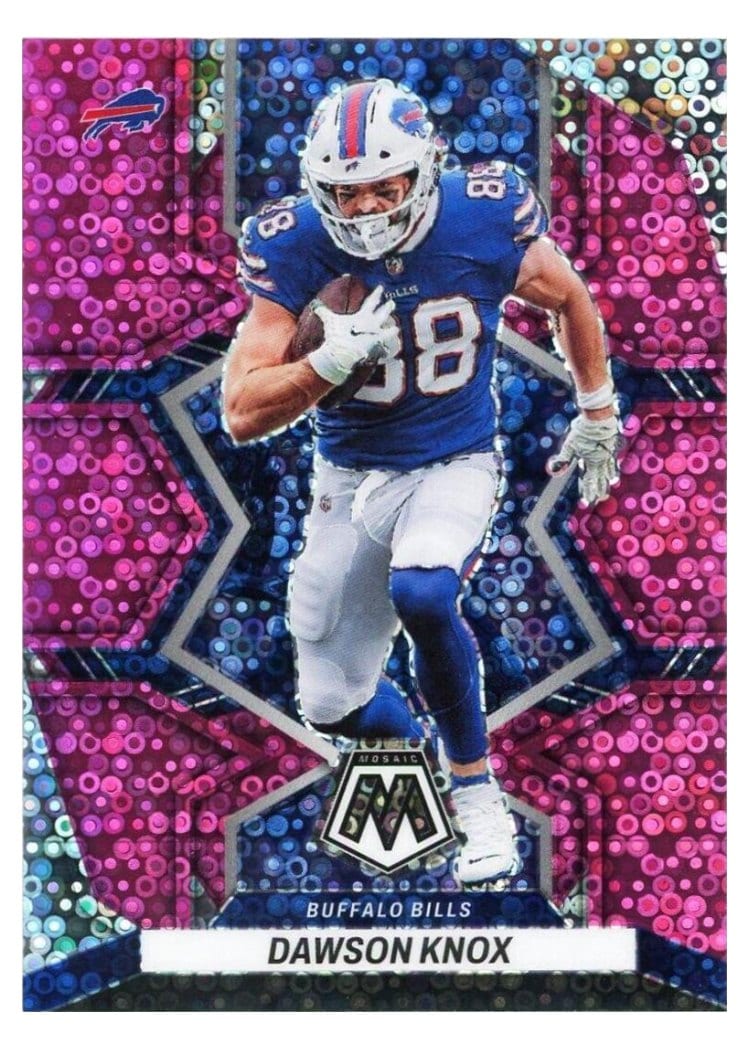 2022 Panini Mosaic Base Set Dawson Knox #23 card