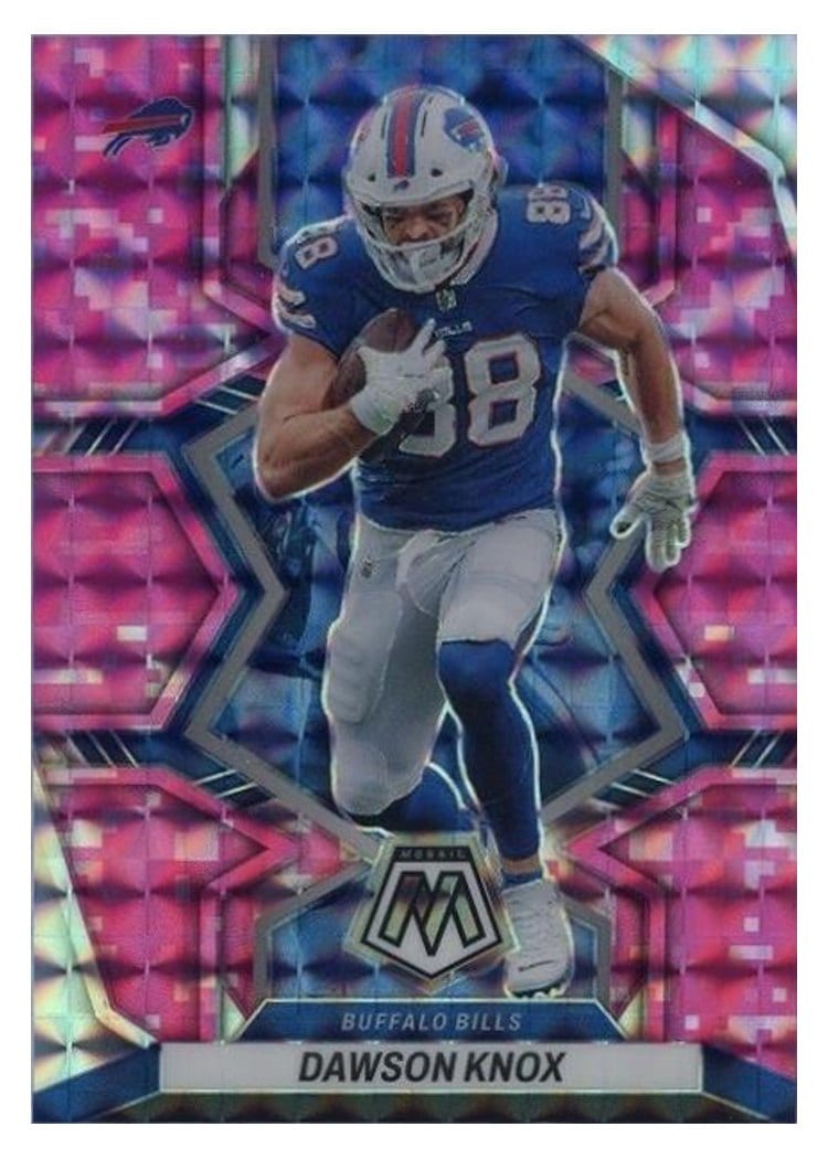 2022 Panini Mosaic Base Set Dawson Knox #23 card