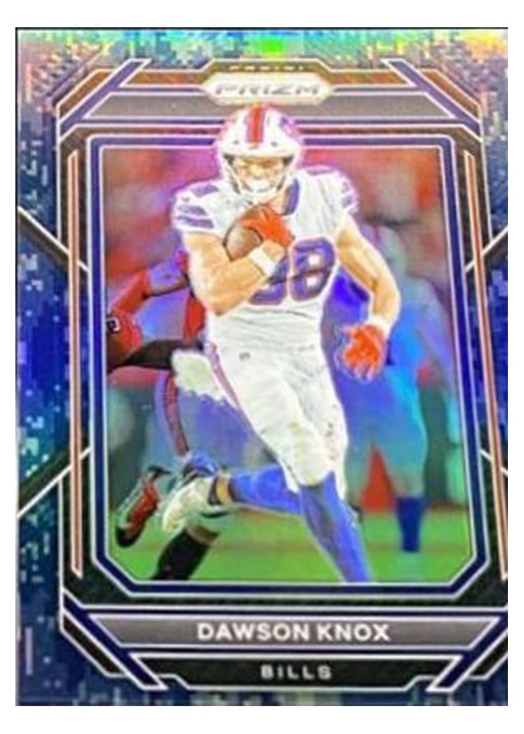 2022 Panini Prizm Base Set Dawson Knox Navy Camo #33 card