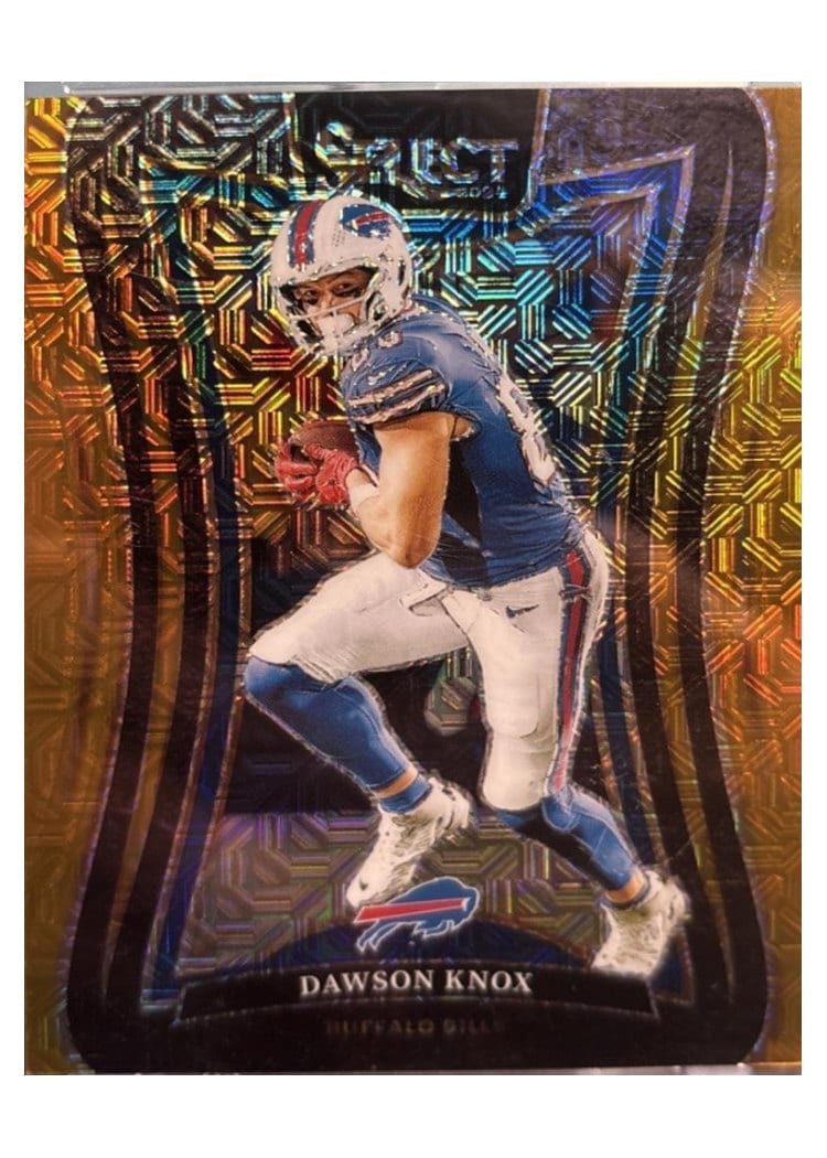 2024 Panini Select Base Set Dawson Knox Gold Mojo #327 card